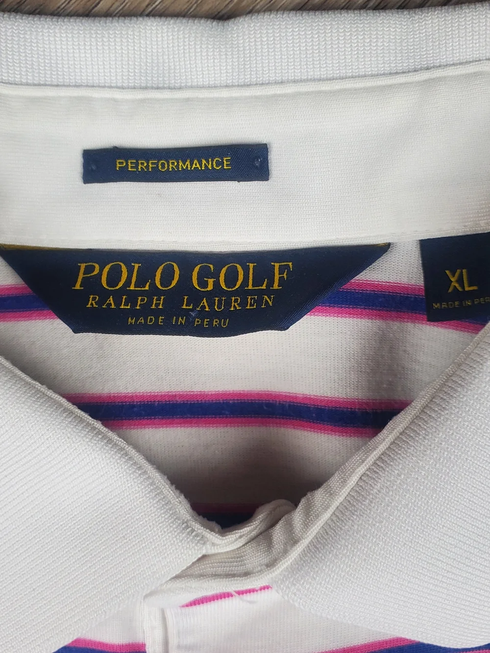 Polo Golf Ralph Lauren 2015 U.S. Open Chambers Bay Striped Polo XL